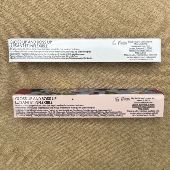 BNIB 2 Glossy Boss Lip Gloss winky lux in on the rocks and birthday cake - Picture 8 of 10